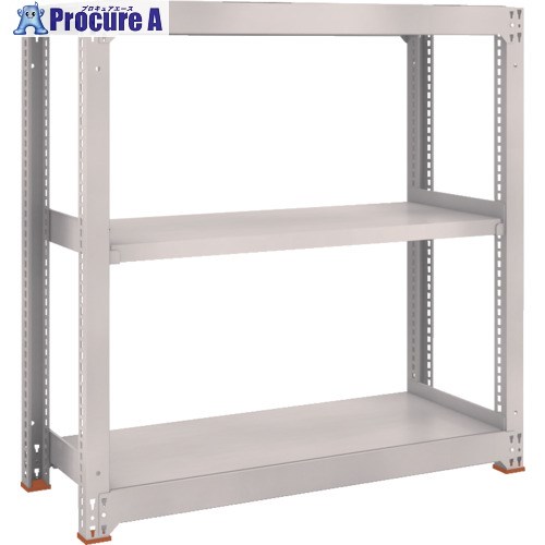 TRUSCO スチールラック M5型中量棚 1500X921XH1200 3段 単体 免震樹脂ベース付 ネオグレー ネオグレー M5-4593SFC 1台 ▼693-0451