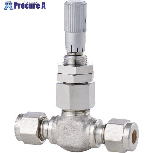 Fujikin 超微量調整CV値0.03 SUS鋼製ニードルバルブ 3.92MPa UN-94M-L UN-94M-6.35-L-R-V 1個 ■▼609-1942 【送料都度見積】