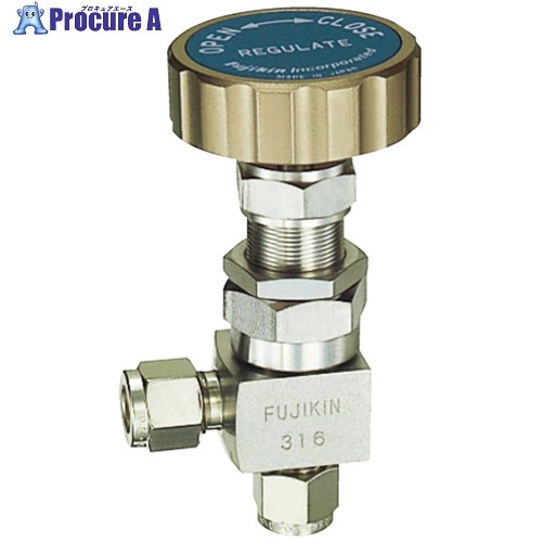 Fujikin SUS鋼製針弁膜 4.9MPa FUE-05 FINE series PURE FUE-05-6.35 1個 ■▼609-3515 【貨物輸送都度積もり書き】