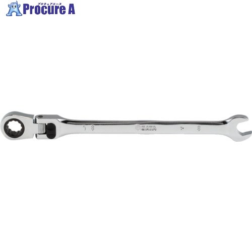 SATA ロング首振りロッキングコンビネーションラチェットレンチ 19mm 46812 1丁 ▼692-9840