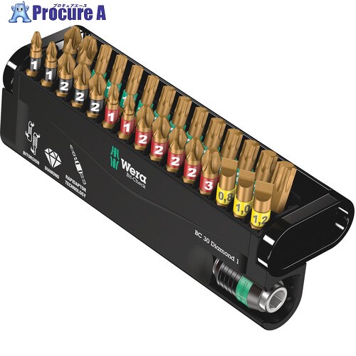 Wera 889/4 ダイヤモンド ビットチェック 30本 057431 1S ▼856-2068