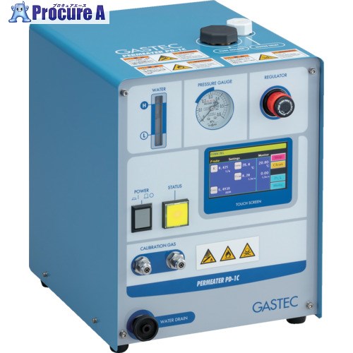 GASTEC 校正用ガス調整装置(1流路) PD-1C PD-1C 1台 ■▼410-4682