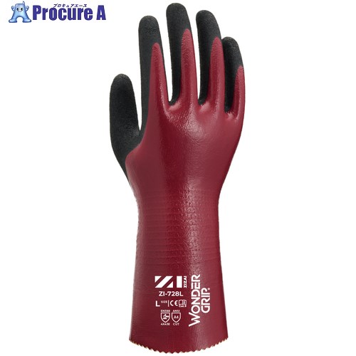 Weed 耐切創グローブ ZIZAI ZIー728L ニトリルフルコート M大きさ(1双入) ZI728L_M_1P 60双 ■▼711-9896 【貨物輸送都度積もり書き】