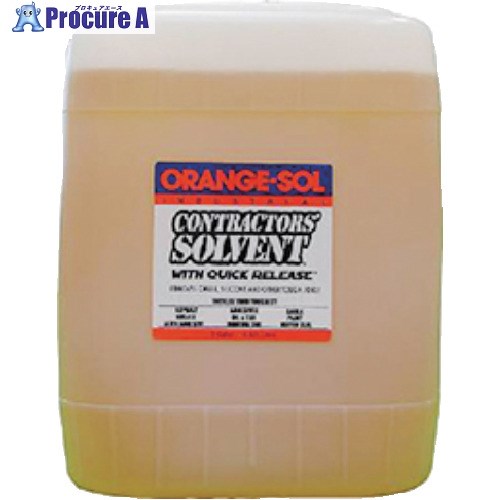 ディゾルビット 油・塗料・接着剤の剥がし剤 コントラクターズ・ソルベント 5ガロン CS-18900 1缶 ▼712-1365 37,712円