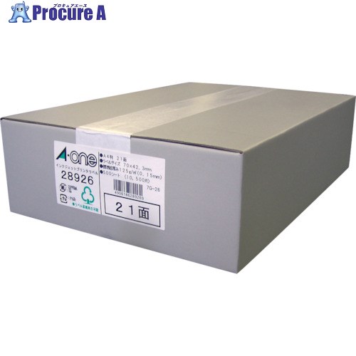 3M ラベルシール(インクジェット)21面 (500枚入) 28926 1箱 ■▼103-7261 【送料都度見積】
