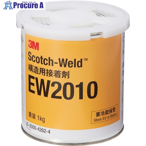3M 【庫入れ時要冷蔵】Scotch-Weld 一液エポキシ熱する固くなる型貼り付ける剤 EW2010 1kg EW2010 1KG 6缶 ■▼424-0856 【貨物輸送都度積もり書き】