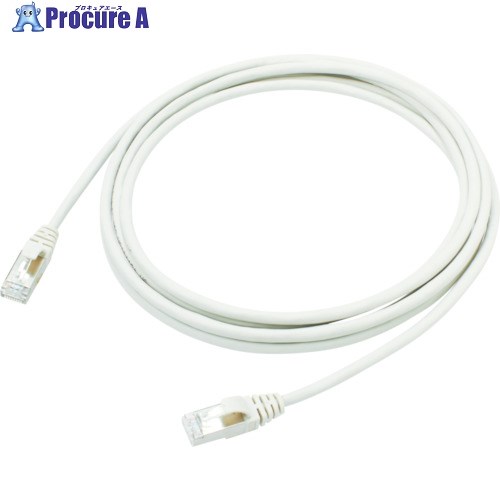 3M シールドイーサネットケーブル Cat5e対応 FTPタイプ 15m VOL-5EFLB-L15-GY-IC 1本 ▼756-8452