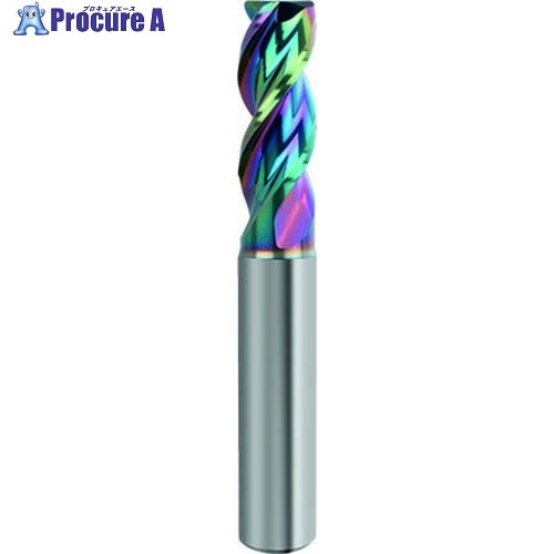 GUHRING アルミ用3枚刃高能率エンドミル レギュラー Carbo＋コート コーナーR付き 12mm 8246 12.040 1本 ■▼709-7486 【送料都度見積】