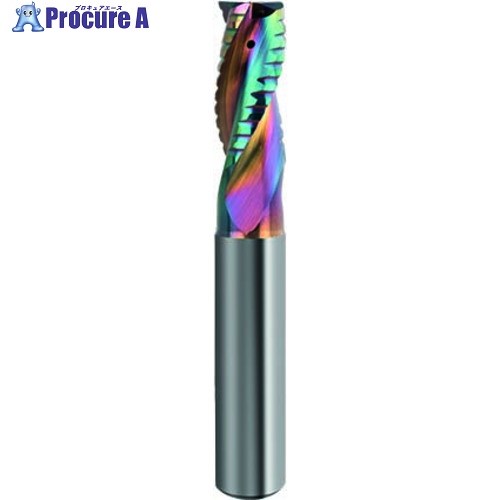 GUHRING アルミ用3枚刃高能率ラフィングエンドミル レギュラー Carbo＋コート 8mm 6464 8.000 1本 ■▼708-3531 【送料都度見積】