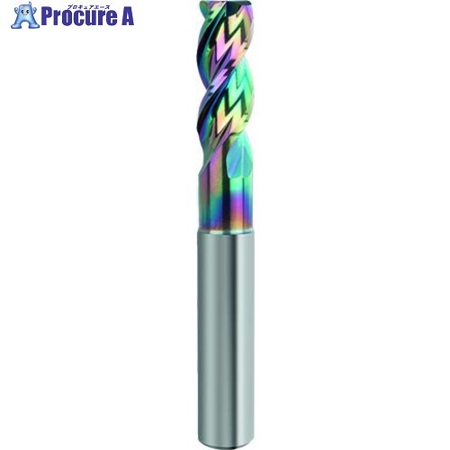GUHRING アルミ用3枚刃高能率エンドミル ロング Carbo＋コート コーナーR付き 10mm RE:1.5mm 8252 10.015 1本 ■▼708-0230 【送料都度見積】