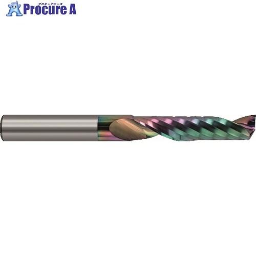 GUHRING アルミ用 1枚刃エンドミル ロング Carbo＋コート 4mm 8135 4.000 1本 ■▼712-4231 【送料都度見積】