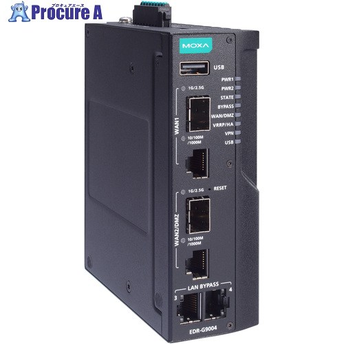 MOXA 2Gbカッパー＋2Gbカッパー/SFPジャズバンド界面積み上げる 実業用セキュアルーター コンフォーマルコーティング 広広とした気温ひな形 EDR-G9004-VPN-2MGTXSFP-CT-T 1台 ■▼704-2854 【貨物輸送都度積もり書き】
