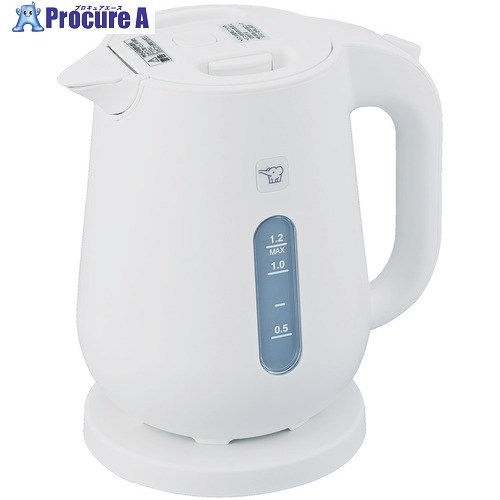 ZOJIRUSHI 電気ケトル 1.2L ホワイト CK-VB12-WA 1本 ■▼709-9639 【送料都度見積】