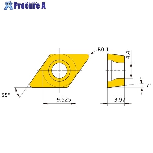 三菱 旋削加工用ポジティブインサート MS9025 DCET11T301MR-SRF  MS9025 10個 ■▼691-9621 【貨物輸送都度積もり書き】 ●SI517