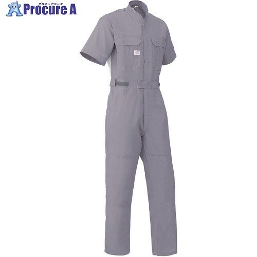 AUTO-BI SS(春夏)モデル 半袖つなぎ服3751-007グレー-L 3751-007-L 1着 ■▼136-8721 【送料都度見積】