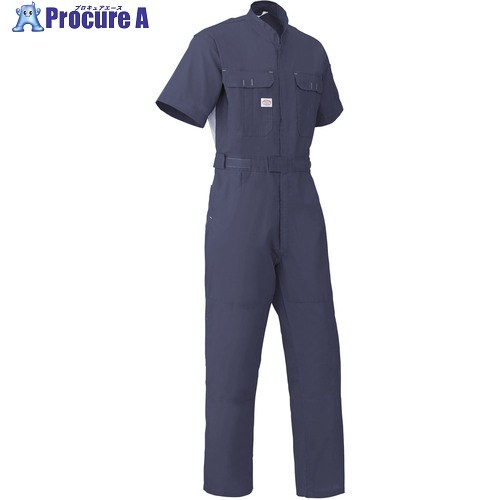 AUTO-BI SS(春夏)モデル 半袖つなぎ服3751-001ネイビーブルー-L 3751-001-L 1着 ■▼137-1347 【送料都度見積】