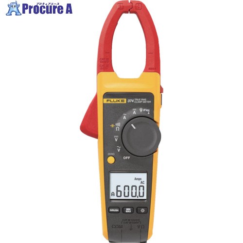 FLUKE クランプメーター(真の効き目値印字機) 374 1台 ▼769-3273