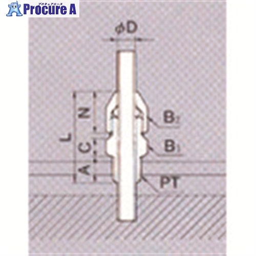 TGK 貫通ハーフ 12φ PP 10入 457-17-79-86 1袋 ■▼185-9072 【送料都度見積】|プロキュアエース
