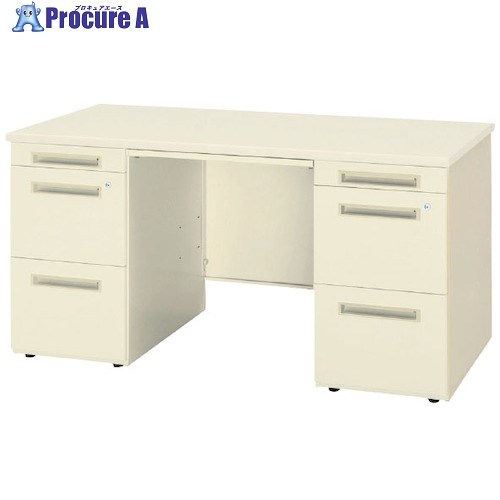 トヨスチール写真 両袖事務机 50SBL-167ABCG ニュー薄墨色 50SBL-167ABCG 1台 ■▼584-3897 【貨物輸送都度積もり書き】