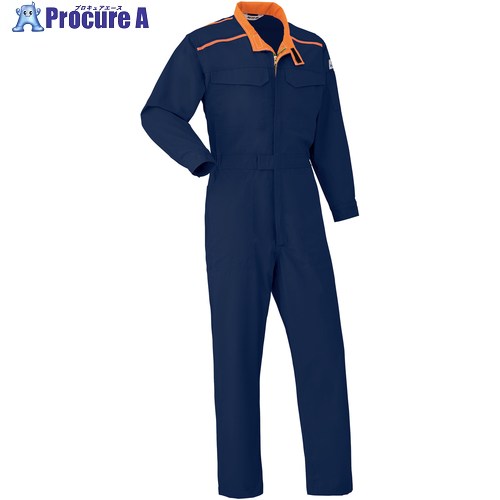 AUTO-BI 通年ひな形 つなぎ服(防炎)5102-001ネイビーブルー-5L 5102-001-5L 1着 ■▼136-8734 【貨物輸送都度積もり書き】