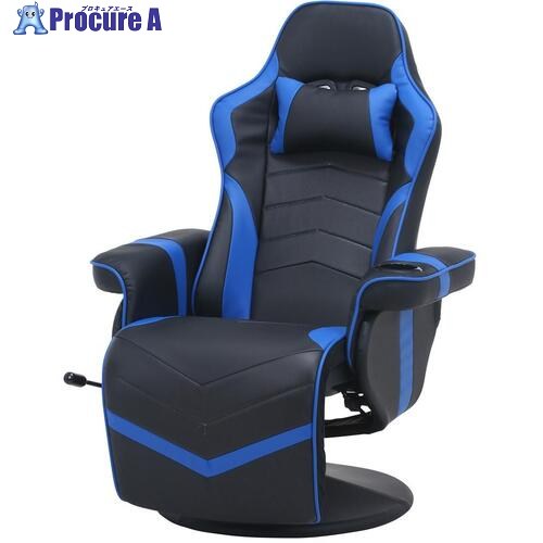 不二貿易 ゲーミングパーソナルチェア カーナ BK/BL 53318 1個 ■▼542-8910 ｜プロキュアエース