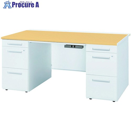 トヨスチール写真 両袖学習机 50XBH-167AAPW ペールアルダー 50XBH-167AAPW 1台 ■▼584-0639 【貨物輸送都度積もり書き】