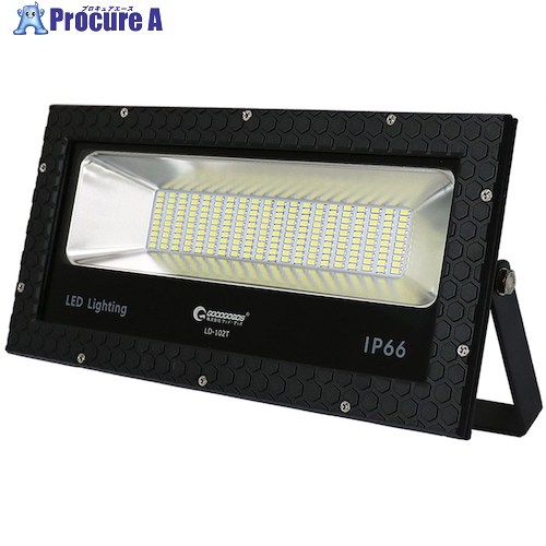 グリーンクロス LED投光器 100W 14000LM 長方形 縦/横設置可 LD-102T 6300031415 1台 ■▼426-3930 ※個人宅様送り不可｜プロキュアエース