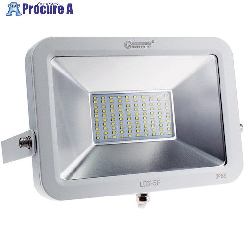 グリーンクロス LED投光器 50W 6000LM ホワイトタブレット型 三芯 LDT-5F 6300031404 1台 ■▼426-5425 ※個人宅様送り不可｜プロキュアエース