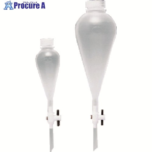 TGK 分液ロート スキーブ形 PP 500mL 656-09-44-03 1個 ■▼185-3368 【送料都度見積】｜プロキュアエース