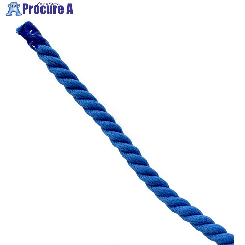グリーンクロス エステルスパンカラーロープ 青 5mm×200m 6300063362 1巻 ■▼698-5368 ※個人宅様送り不可|プロキュアエース