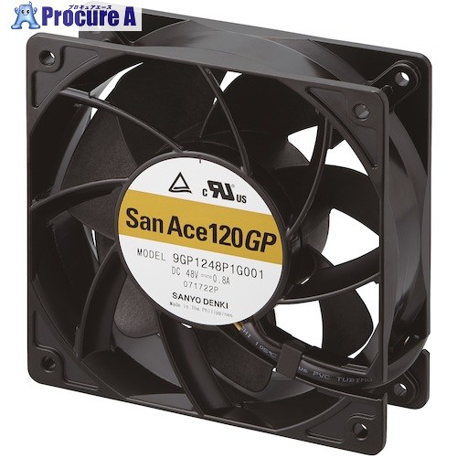 SanAce 耐Gファン(120&times;38mm DC24V PWM・パルスセンサ付き) 9GP1224P1G001 1台 ■▼162-5549 【送料都度見積】｜プロキュアエース