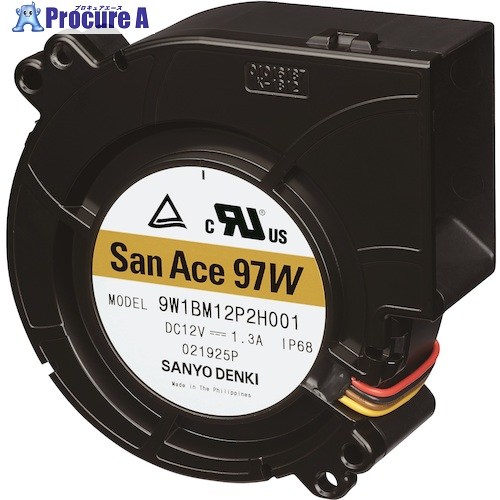 SanAce 防水ブロア(97×33mm DC12Vーリード線仕様) 9W1BM12P2H001 1台 ■▼430-8414 【送料都度見積】|プロキュアエース