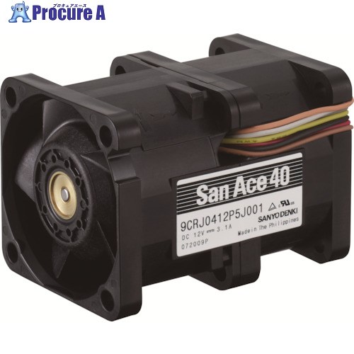SanAce 二重反転ファン(40×56mm DC12V-リード線仕様) 9CRJ0412P5J001 1台 ■▼582-9447 【送料都度見積】|プロキュアエース