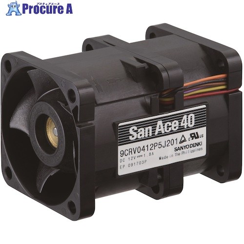 SanAce 二重反転ファン(40×56mm DC12V-リード線仕様) 9CRV0412P5J201 1台 ■▼582-9451 【送料都度見積】|プロキュアエース