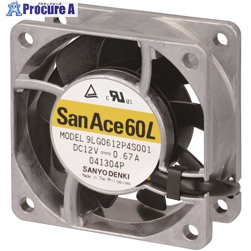 SanAce 長寿命ファン(60&times;25mm DC12V-リード線仕様) 9LG0612P4S001 1台 ■▼582-9452 【送料都度見積】｜プロキュアエース