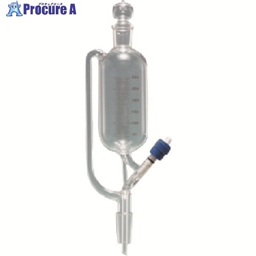 TGK 分液ロート 平衡 透明摺 1000mL 目盛付 000-09-58-77 1個 ■▼190-7904 【送料都度見積】｜プロキュアエース
