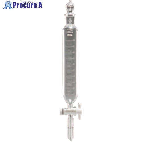TGK 透明円筒分液ロートTFコック球栓300mL19-19 000-15-66-34 1本 ■▼190-9490 【送料都度見積】|プロキュアエース