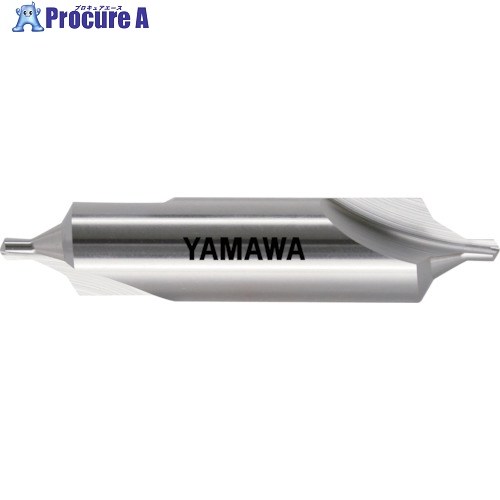 ヤマワ 弱ねじれ溝B形60° センタ穴ドリル 旧JIS2形 CD-S(II) 6X60°X25 CD-S-2-6X25 1本 ▼816-8030  ●MA515