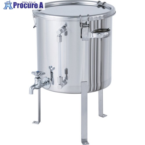 MONOVATE 気泡管水準器計・水道の栓付密閉入れもの 脚付 20L CTH-W-LV-FL-30 1個 ■▼146-8183