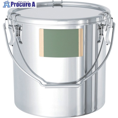 MONOVATE 押捺座付ステンレス鋼吊り下げ式密閉容れもの(ゼムクリップ式/PTFE) 25L CTB-LZ-PTFE-33 1個 ■▼146-9743