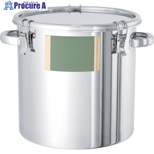 MONOVATE 判子座付ステンレス鋼密閉入れもの(ゼムクリップ式/PTFE) 10L CTH-LZ-PTFE-24 1個 ■▼146-9761