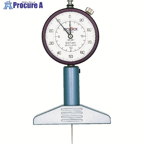 TECLOCK ダイヤルデプスゲージ 測定範囲0～20mm DM-220 1個 ▼331-0981