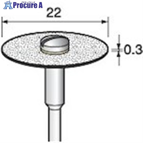 アルゴファイル 電着金剛石レコード盤全面#200 Φ22X0.3 Φ6.0軸 DC693 1本 ■▼402-0394 【貨物輸送都度積もり書き】