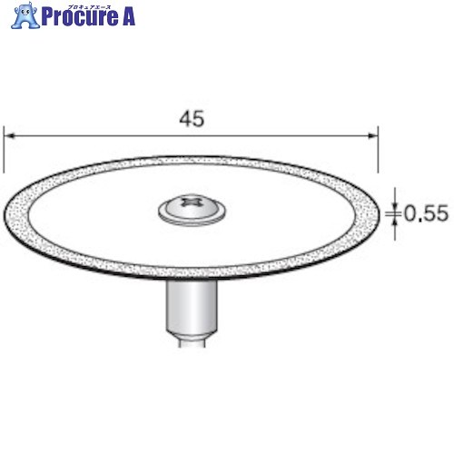 アルゴファイル 電着金剛石レコード盤#140 Φ45X0.5 Φ3.0軸 M3印字機 DC187-M3 1本 ■▼402-0600 【貨物輸送都度積もり書き】