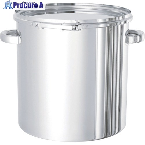 MONOVATE ステンレス鋼貯蔵タンク ストレートレバーバンド式密閉貯蔵タンク(フタ付) 65L CTL-43 1個 ▼509-6073