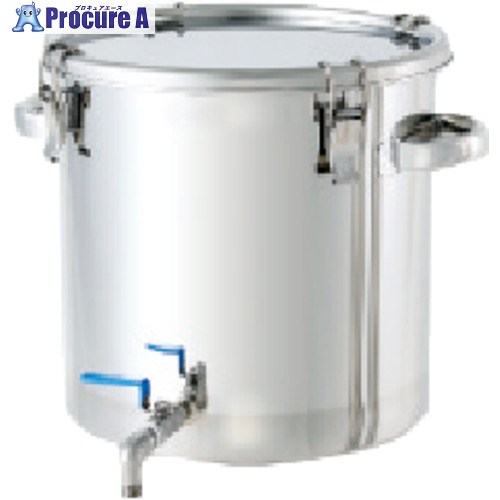 MONOVATE ステンレス鋼貯蔵タンク 引っ切りない密閉貯蔵タンク(どんぶり鉢弁膜付) 25L CTHV-33 1個 ▼751-5901 花・ガーデン・DIY-容器・試験管