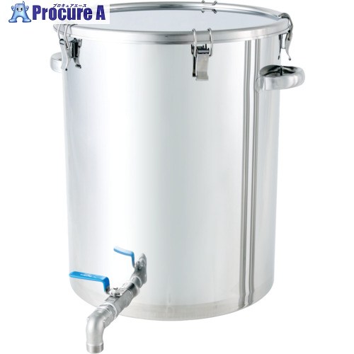 MONOVATE ステンレスタンク ストレート密閉タンク(ボールバルブ付) 100L CTHV-47H 1個 ◇▼751-5936