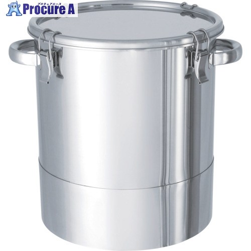 MONOVATE ステンレス鋼貯蔵タンク鏡板型ゼムクリップ式密閉入れもの35L DT-CTH-36 1個 ■▼814-7026