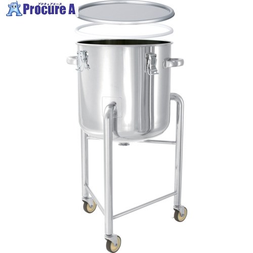 MONOVATE 鏡板型 PTFEパッキン付密閉入れもの 脚付 36L DT-CTH-L-PTFE-36 1個 ■▼866-6566