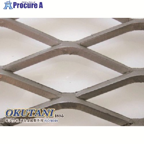 OKUTANI ステンレスエキスパンドメタル X-22 1000×2000 EX-SUS-X22-T6.0-1000X2000 1枚 ■▼163-9793 【貨物輸送都度積もり書き】